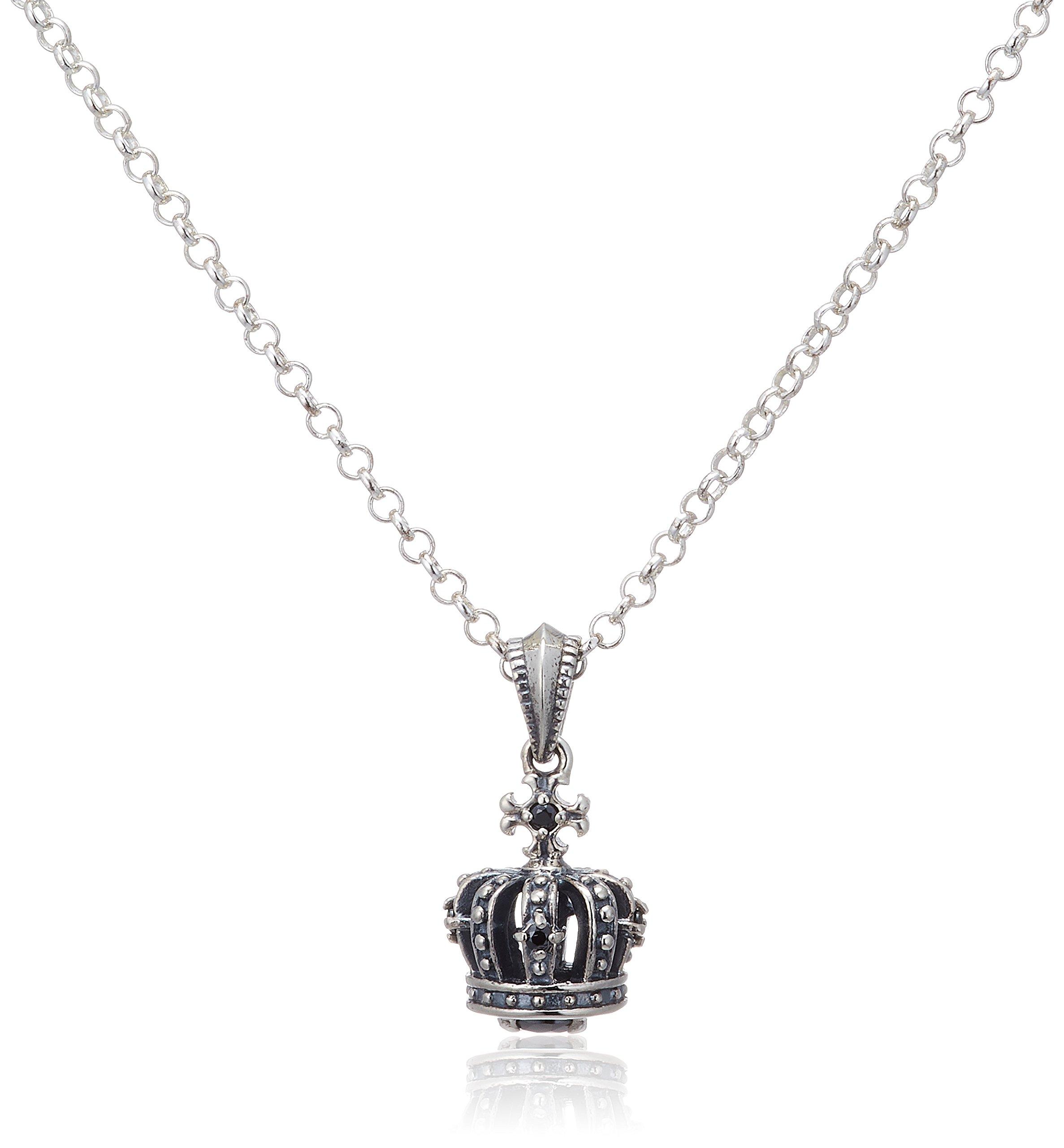 

FREE STYLE Crown Motif Silver Necklace [Free Style] Men s FSP910-B00950