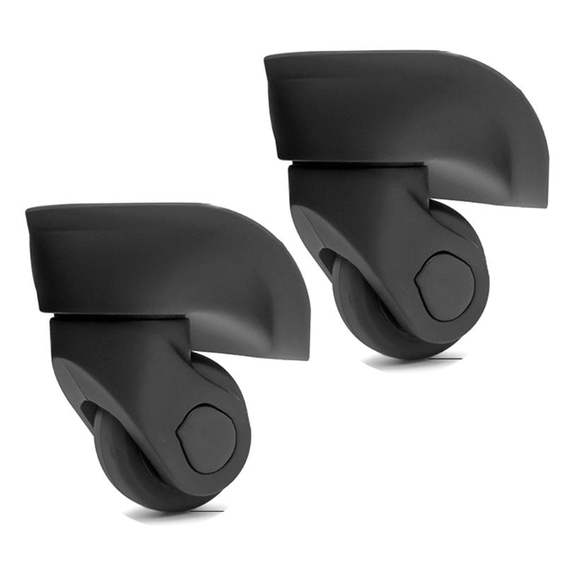 2 st Reservhjul för Resväska Kraftigt Rullhjul för Bagagebox Resväska 360 graders Svängbart Kit SilentWheel