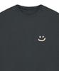 GRAVER [Unisex] Small Multiflower Drawing Smile Short Sleeve T-Shirt_Charcoal
