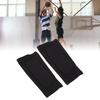 2PCS Soccer Leg Sleeves for Adults Anti Slip Breathable Calf Compression Sleeve Shin Guard Sleeve with Honeycomb Pad for Baseball Basketball Black M