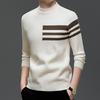 Men's High-End Knitwear Sweater - Autumn/Winter New Style, Round Neck, Long Sleeve, Fashionable Casual Base Layer for Middle-Aged and Young