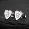 2025 Women's Retro Stainless Steel Alphabet Stud Earrings: Geometric & Simple Design
