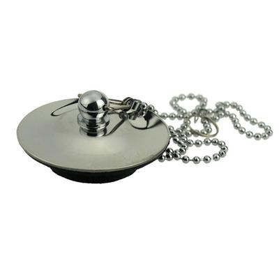 Multiple Use Basin Stoppers Drain Plugs with 50cm Chain Easy To Use Washbasin Drain Stoppers  for Home & Hotel Sinks
