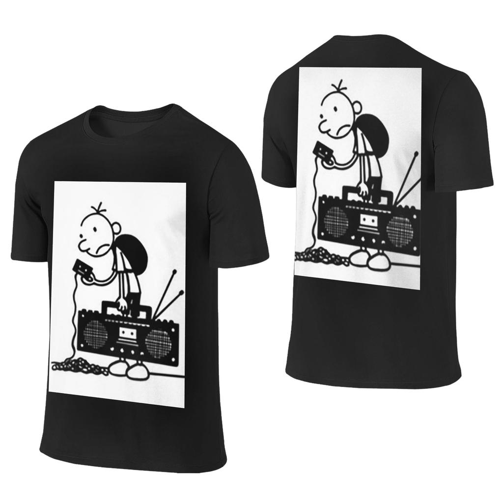 100% Baumwolle Diary of a Wimpy Kid Old School T-Shirt Unisex Doppelseitiges T-Shirt Unisex Rundhalsausschnitt Sommerhemden Oberteile S6XL