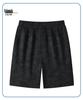 Plus Size Men's Ice Silk Breathable Bermuda Shorts - Summer Loose Fit with Drawstring.