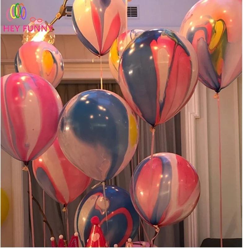 5/10/15PCS Balões de Látex Nuvem Colorida de 10 polegadas Brinquedos Infláveis para Aniversário de Crianças Bolas de Ar Decoração de Casamento Balões de Hélio