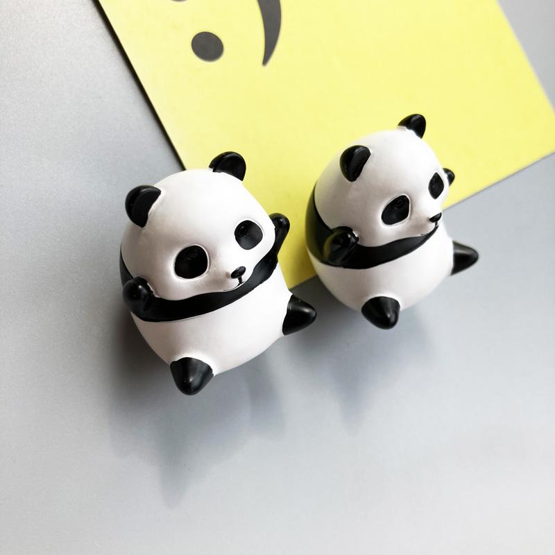 Cute and Playful Little Panda Refrigerator Magnet Souvenir Po Wall Magnet Chinese Style Refrigerator Magnet Gift