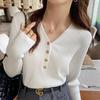 Women's Red Sweater Spring and Autumn Base Layer Inner Wear High-End Top Autumn and Winter Knitted Shirt