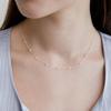 Tatiana (925 Silver) Delicate Pearl Chain Necklace NZ2417