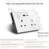 Melery Smart Tuya WiFi Dual UK Socket USB Type-C PD 20W Touch Control,Voice Controls Electricity Monitoring, Alexa Google Home