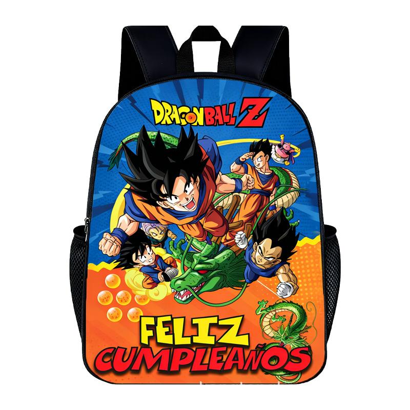 DragonBall Backpack Son Goku Goten Vegeta IV Cartoon Character Print Schoolbag Lightweight Large Capacity Student Backpack Gifts
