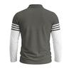 Men Striped Color Block Long Sleeve Polo Shirts Autumn Turn-Down Collar Patchwork Tops Casual Daily Golf T Shirts