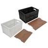 Faltbare Aufbewahrungsbox Harmlos Abnehmbar 30L Multifunktionale Aufbewahrungsbox mit Holzplatte für den Außenbereich