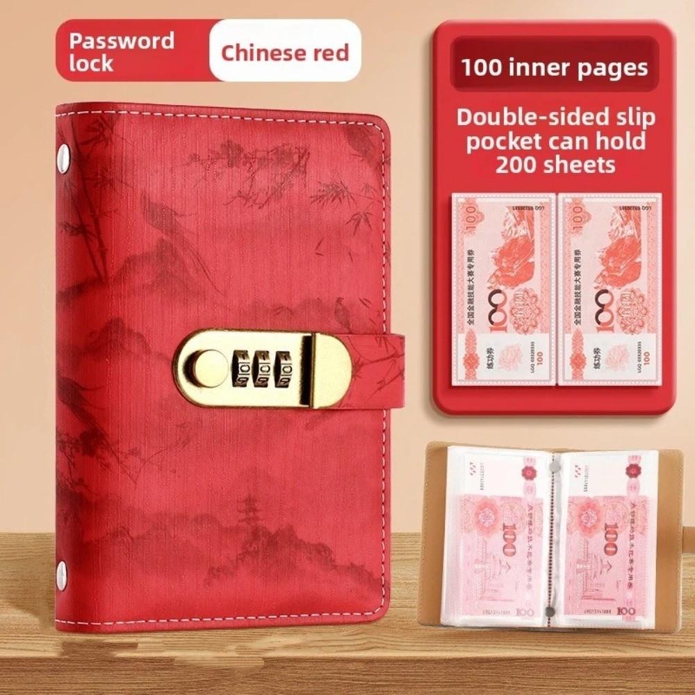 Password Lock Savings Challenge Binder Waterproof Budget Bill Planner Personal Finance