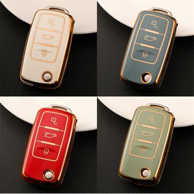 Carcasă pentru chei auto Suport pentru capac TPU pentru VW Volkswagen Polo Golf Passat Beetle Caddy Tiguan Skoda Octavia Kodiaq Seat Leon Altea