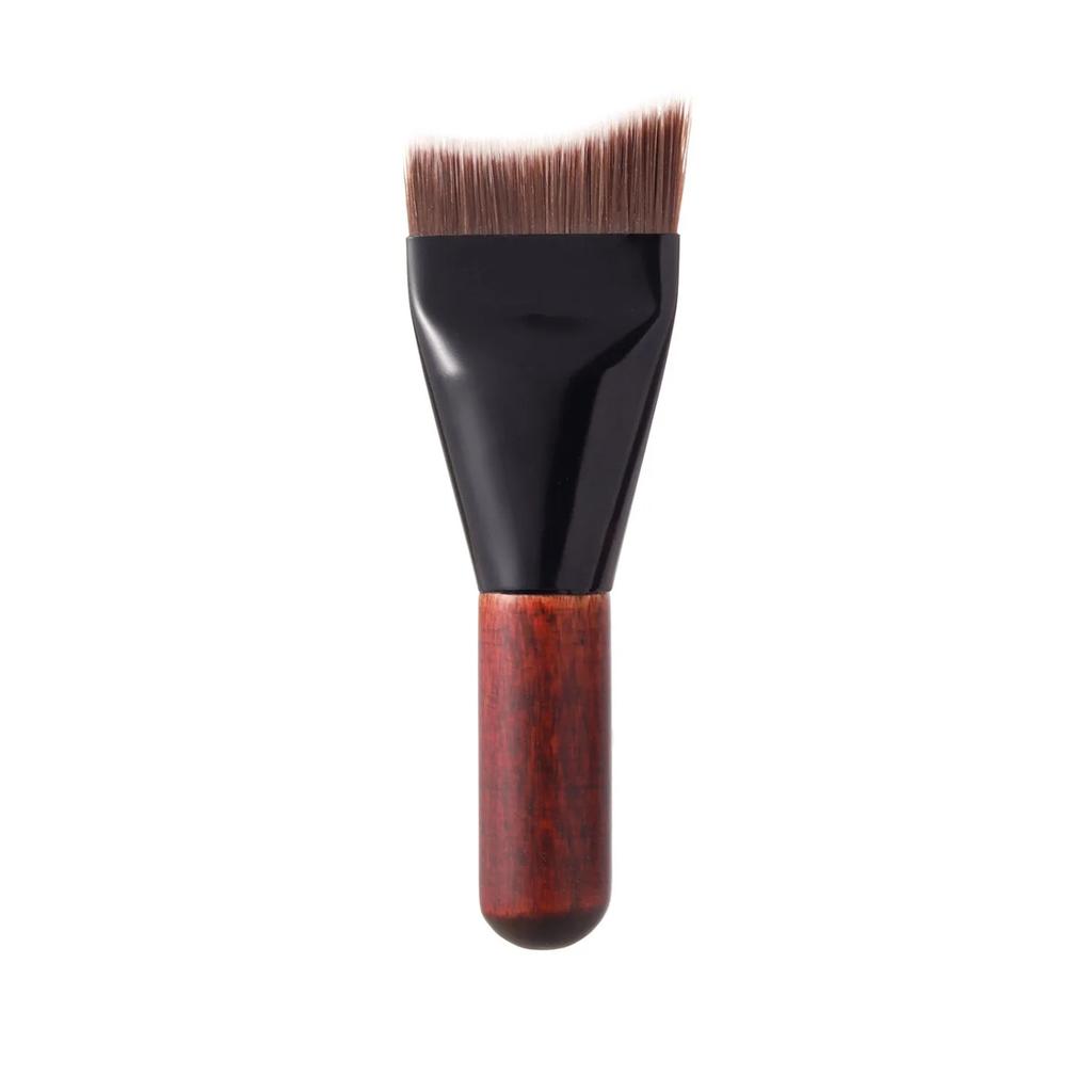 1Pc Mini Ultra Thin Foundation Brush Synthetic Flat Head Streak-free Application for Liquid Cream All Skin Types Makeup Brushes