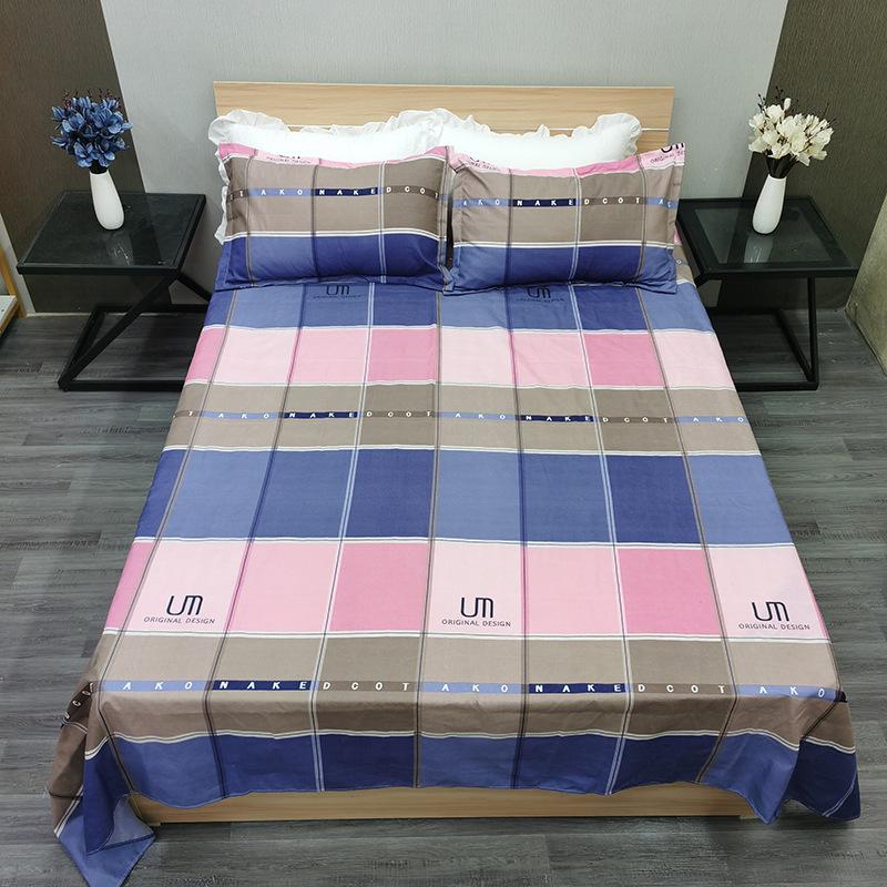 Soft and Skin-friendly Single Print Duvet Cover & Brushed Bed Sheet - 1.5 Meter