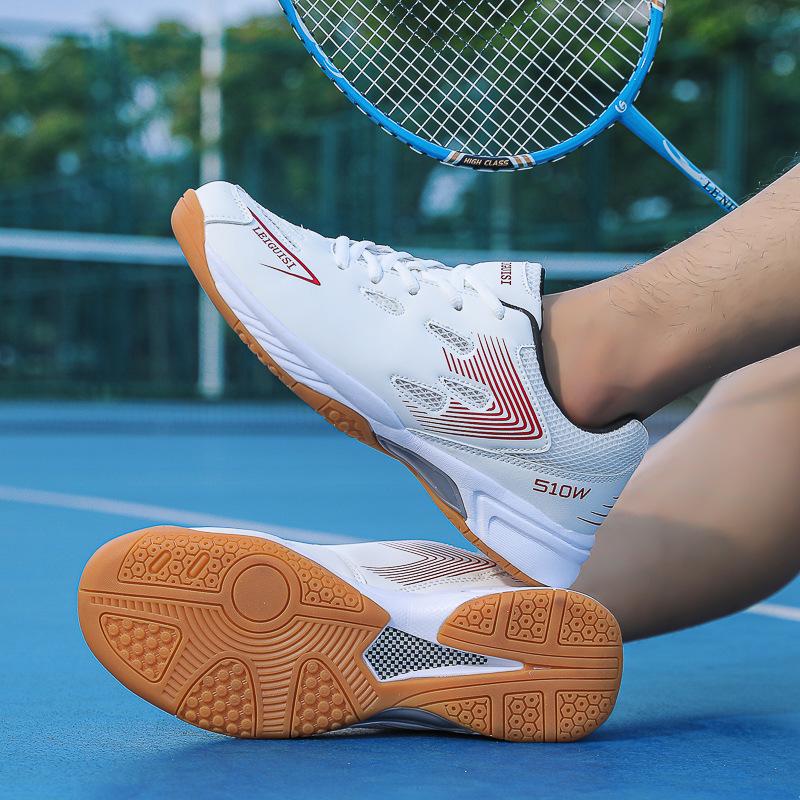 

Badminton shoes for men and women new lightweight mesh large size breathable badminton shoes professional men and women anti-skid shock absorption 36