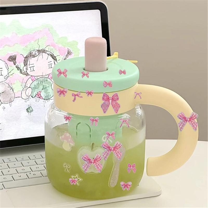 500Pcs Glittering Bowknot Sticker Adhesive Wrapping Label for Scrapbooking Journal Notebook Packaging Party Decoration