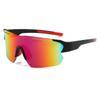 8606 Men'S And Women'S Outdoor Riding Glasses One-Piece Rimless Sports Glasses Pc Uv-Proof Sunglasses