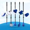 5 In 1 Fish Tank Glass Cleaning Brush Aquarium Tools Fishing Aquatic Grass Clip Scraper Long Handle Cleaning Set