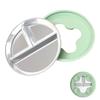 Detachable Baby Sucker Dining Plate 304 Stainless Steel Kids Feeding Bowls  For Toddlers