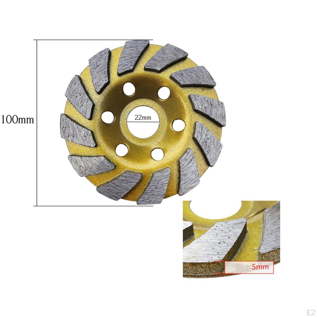 Diamond Grinding Cup Wheel 4 Inch 100mm,Brick Polishing Stone Grinder
