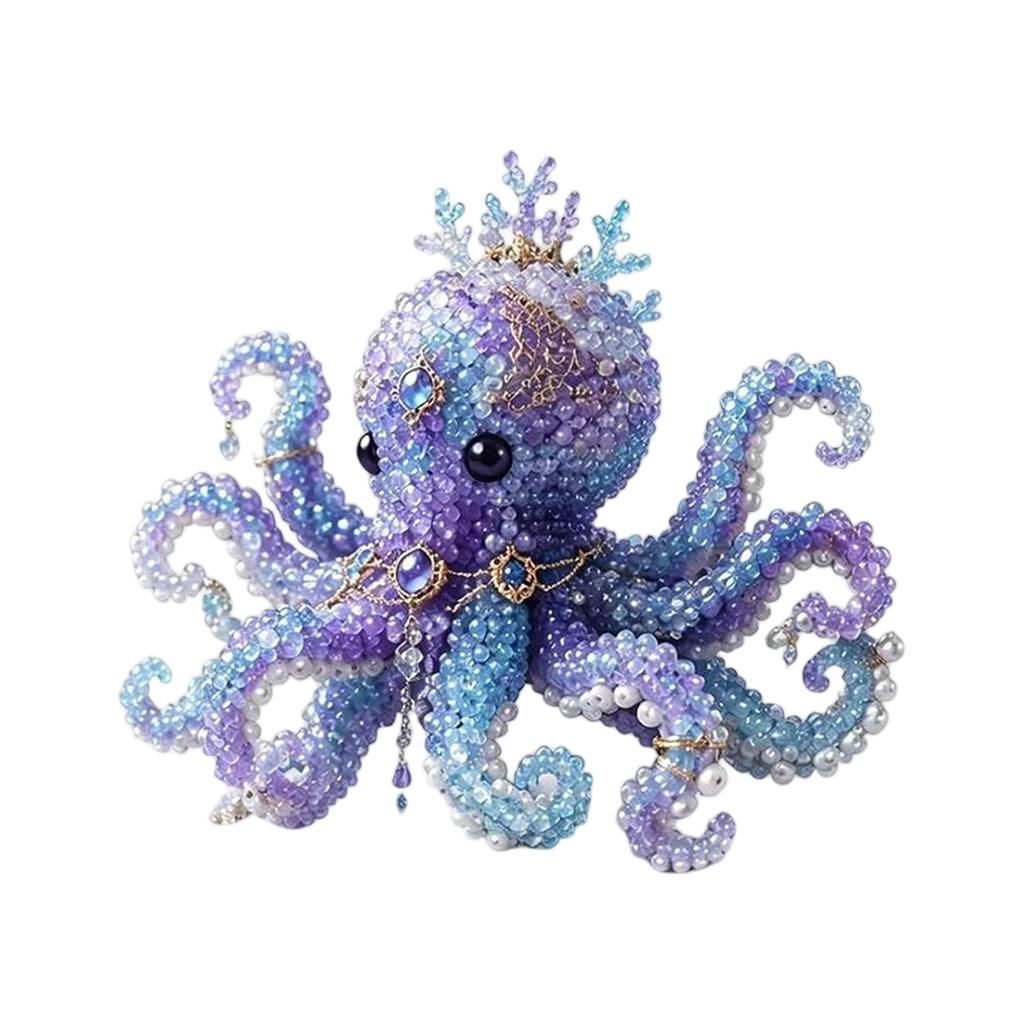 Animal Bead DIY Kit - Assorted Beads for Jewelry Making, Kids Creative Set, Sea Creature Theme