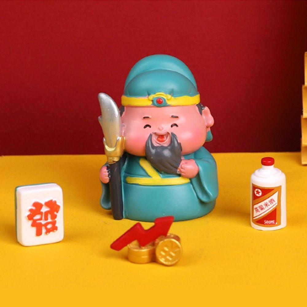 Cartoon Fengshui Sculpture Chinese Style Lucky Ornaments Tabletop Decoration