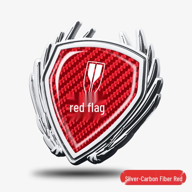 Hongqi Tiangong 05/06/08 EH7 Metal Wing Emblem Car Body Window Decorative Sticker