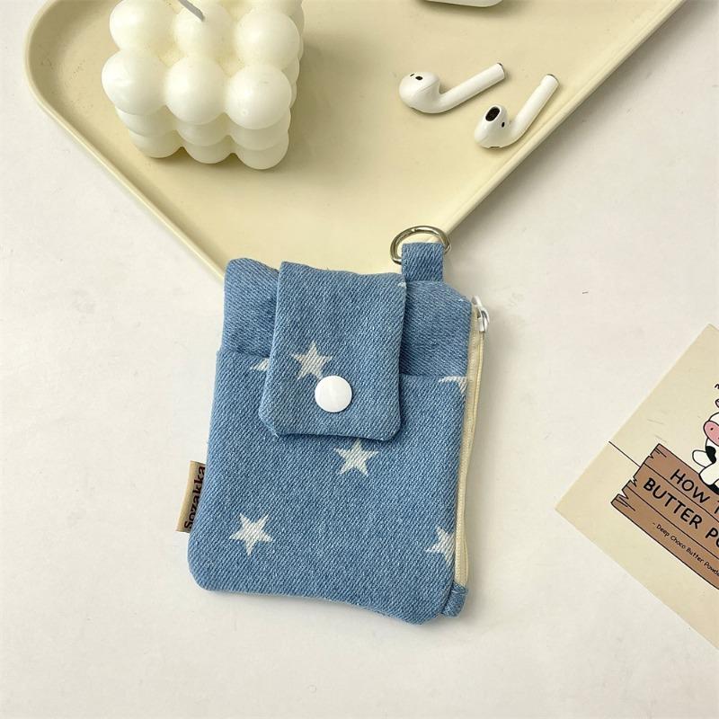 3 High-value Denim Card Bag, Multi-card Position, Small Card Cover, Large-capacity Document, Bank Card Protective Cover.
