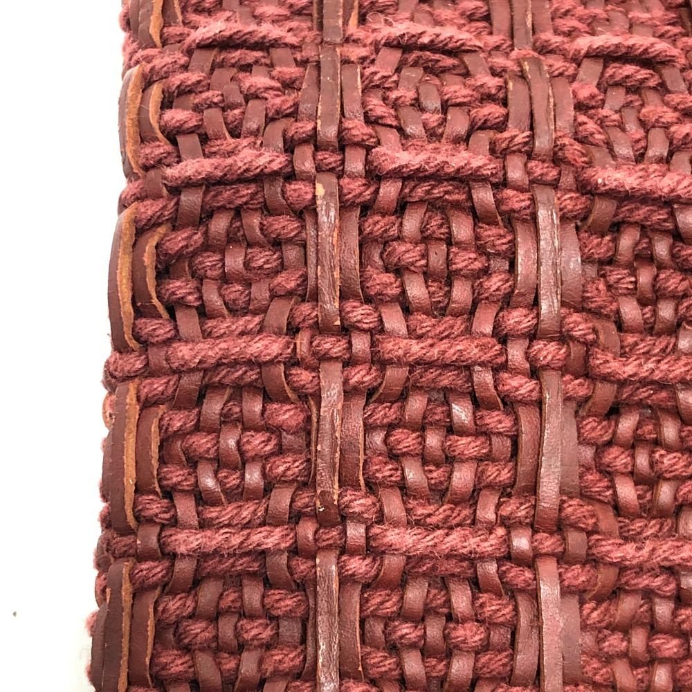 HERMES Amedaba GM Bag Hand Bag Tote Bag Canvas Brown