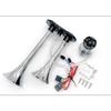 12/24 V 150 dB Drucklufthupe für LKW Zinklegierung Doppeltrompete mit Kompressor Dual elektrische Drucklufthupen-Kit für Fahrzeuge Motorrad