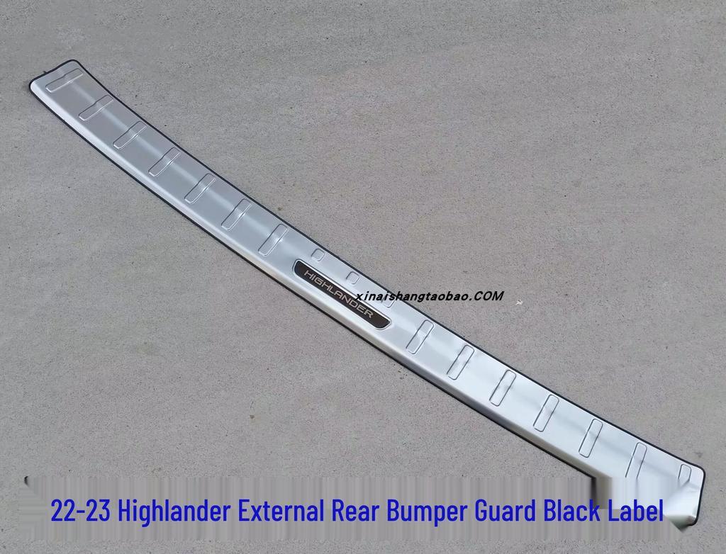 Rear Bumper Guard & Step for 2022-2024 Highlander, Crown Lu Fang Stainless Steel Trunk Protector