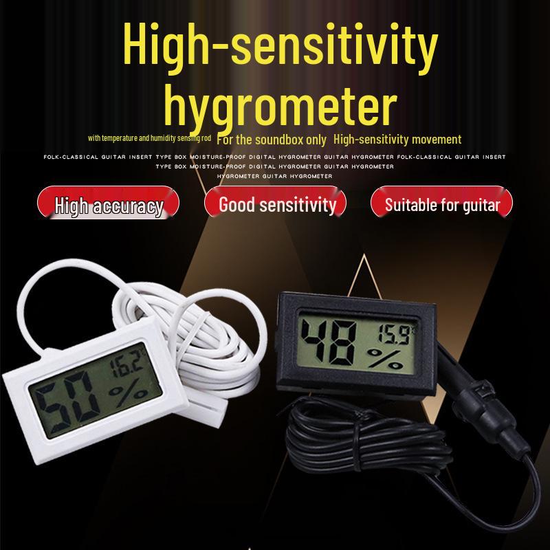 

Электронный гигрометр для гитарного кейса FY-12 with Probe [Black]
