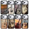 Rustic-Sepia-Guitar Phone Case For Apple iPhone 17 air 16 Pro Max 15 Pro Max 14 13 12 11 Mini Back Cover