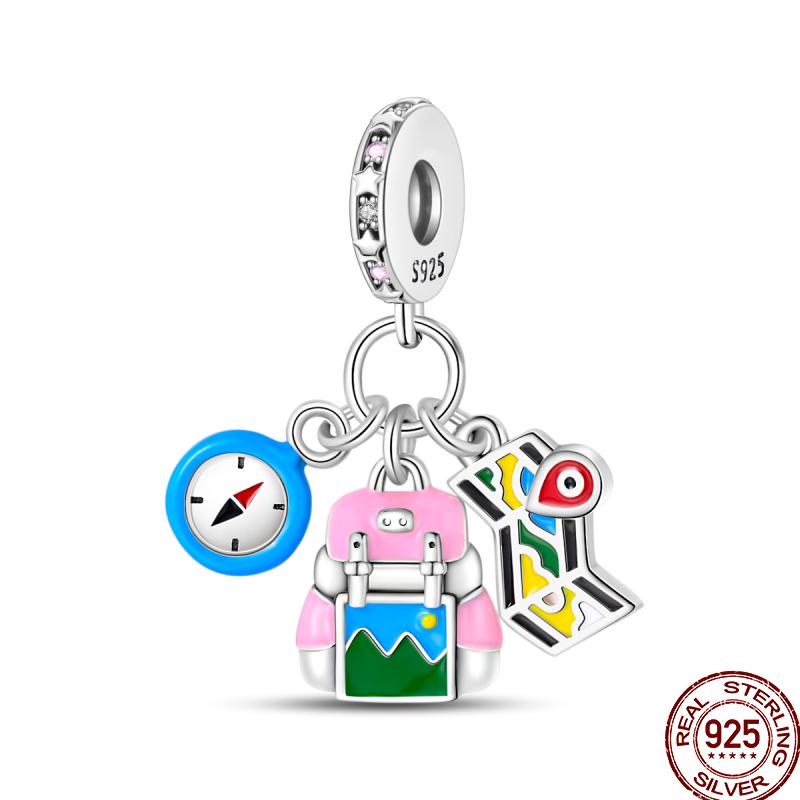 Copper Time Travel Space Travel Camera Bead Pendant Fit 3Mm Original Bracelet Diy Jewelry Gift