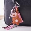 Yogodlns Exquisite Cute Faux Leather Flower Tassel Braided Rope Bag Charms Pendant For Handbag Purse Backpack Accessories