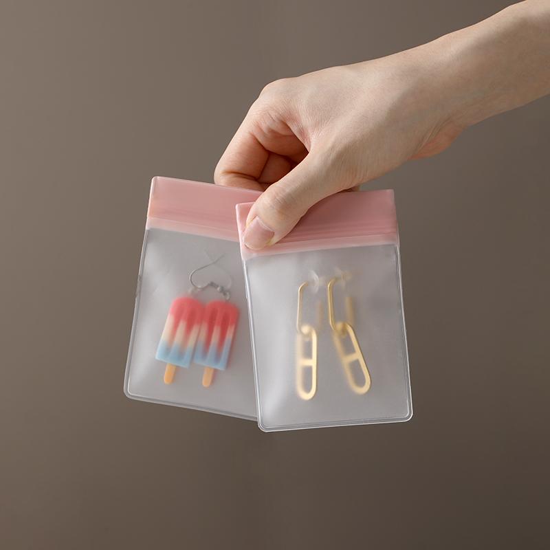 5 Peças Organizador de Joias de Viagem Bolsa de Veludo para Joias Bolsa Transparente para Joias de Viagem para Viagem Bolsas Transparentes Reutilizáveis para Joias