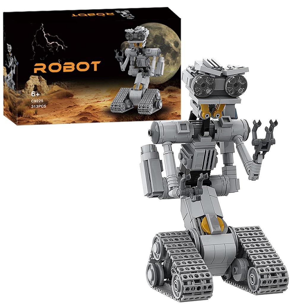 Thunderbolt No. 5 Robot Model - Small Particle Educational Building Blocks, Free Assembly Movie-Themed Toy.