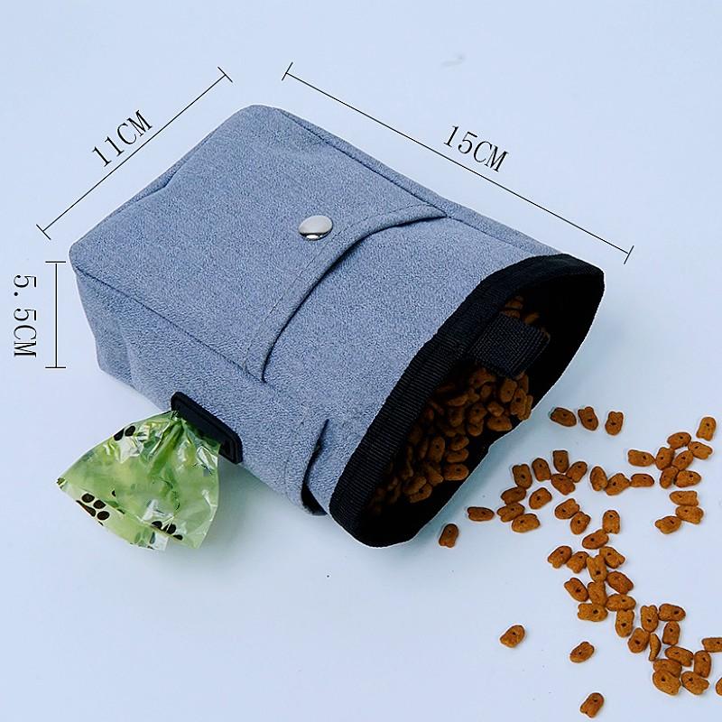 Dog Poop Bag Holder Hands Free Snack Bags Dog Poop Bag Dispenser Waterproof Snack Bags for Puppy Training with Belt Pet Supplies