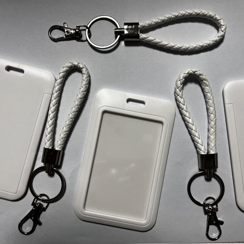 Custom PVC Sliding Cover Card Holder for Students and Work Permits