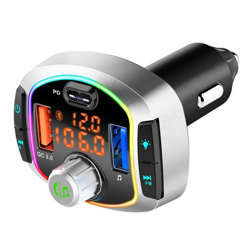 Bc63 Car Bluetooth-compatible V5.0 Mp3 Player 12v~24v Car Charger Pd Fast Charging Multifunction Fm