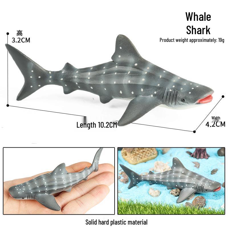 Cross-Border Children s Marine Animal Model: Great White Shark and Megalodon Toy Ornament