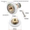 4 Pcs/lot Shower Door Rollers Runners Wheels-Replacement Part Bathroom Glass Door Sliding Shower Door Roller Dia 20/23/25/27mm