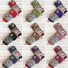 1 Pair Fall Winter Gloves Fingerless Knitted Bird Embroidery High Elasticity Non-slip Arm Warmers Colorblock Arm Sleeves Keep Warm Wrist Covers