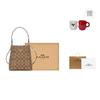 Coach Town Coated Canvas Leather Bucket Bag , Crossbody Handbag Women's Brown (Unisex) Handbags 2312 IMRO8