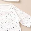 de Low birth weight baby smooth star pattern all snap Newborn baby baby clothes twins NICU cotton all seasons cute star [Cream Coco] two-way [crotch