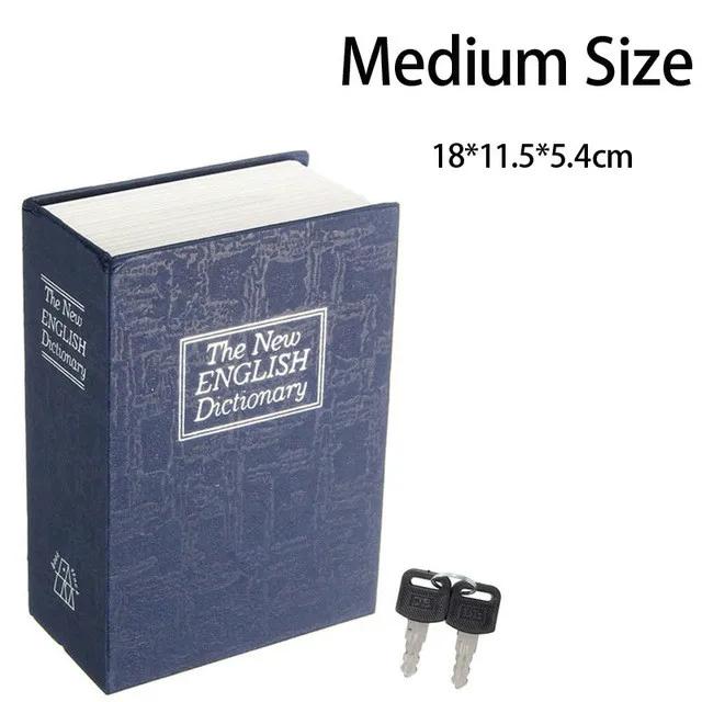 Hjem Bok Safe Nøkkel Lås Type Høy kvalitet Hemmelig bok Skjult Safe Safe Metall Stål Simulering Klassiske bøker Pengeboks Myntbank