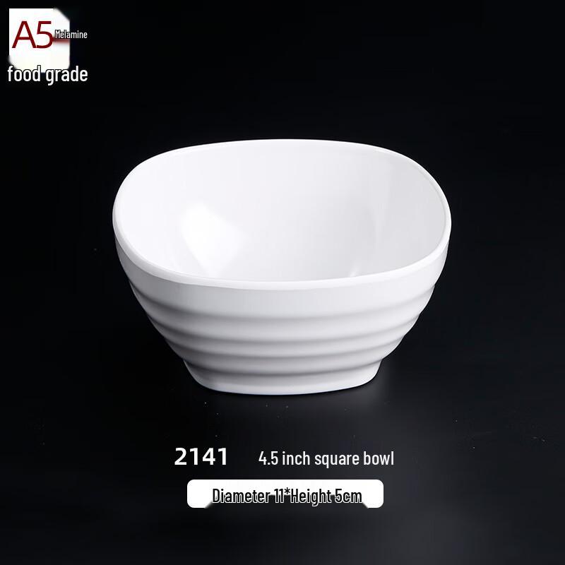 Xiyao Commercial Melamine White Soup Bowl